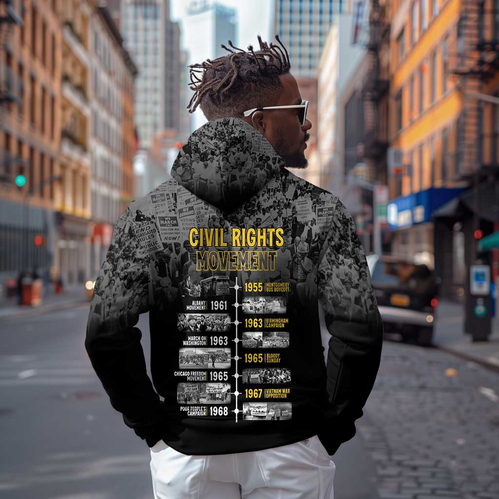 African-American History Month Zip Hoodie Civil Rights Movement