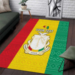 Personalised Afro Guinea Area Rug Coat Of Arms Flag Style