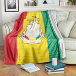 Personalised Afro Guinea Blanket Coat Of Arms Flag Style