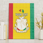 Personalised Afro Guinea Canvas Wall Art Coat Of Arms Flag Style