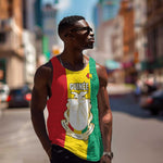 Personalised Afro Guinea Men Tank Top Coat Of Arms Flag Style