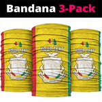Personalised Afro Guinea Neck Gaiter Coat Of Arms Flag Style LT15