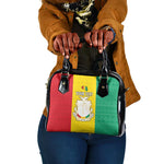 Personalised Afro Guinea Shoulder Handbag Coat Of Arms Flag Style