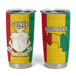 Personalised Afro Guinea Tumbler Cup Coat Of Arms Flag Style