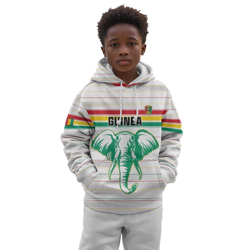 Custom Afro Guinee Football Kid Hoodie Go Syli National
