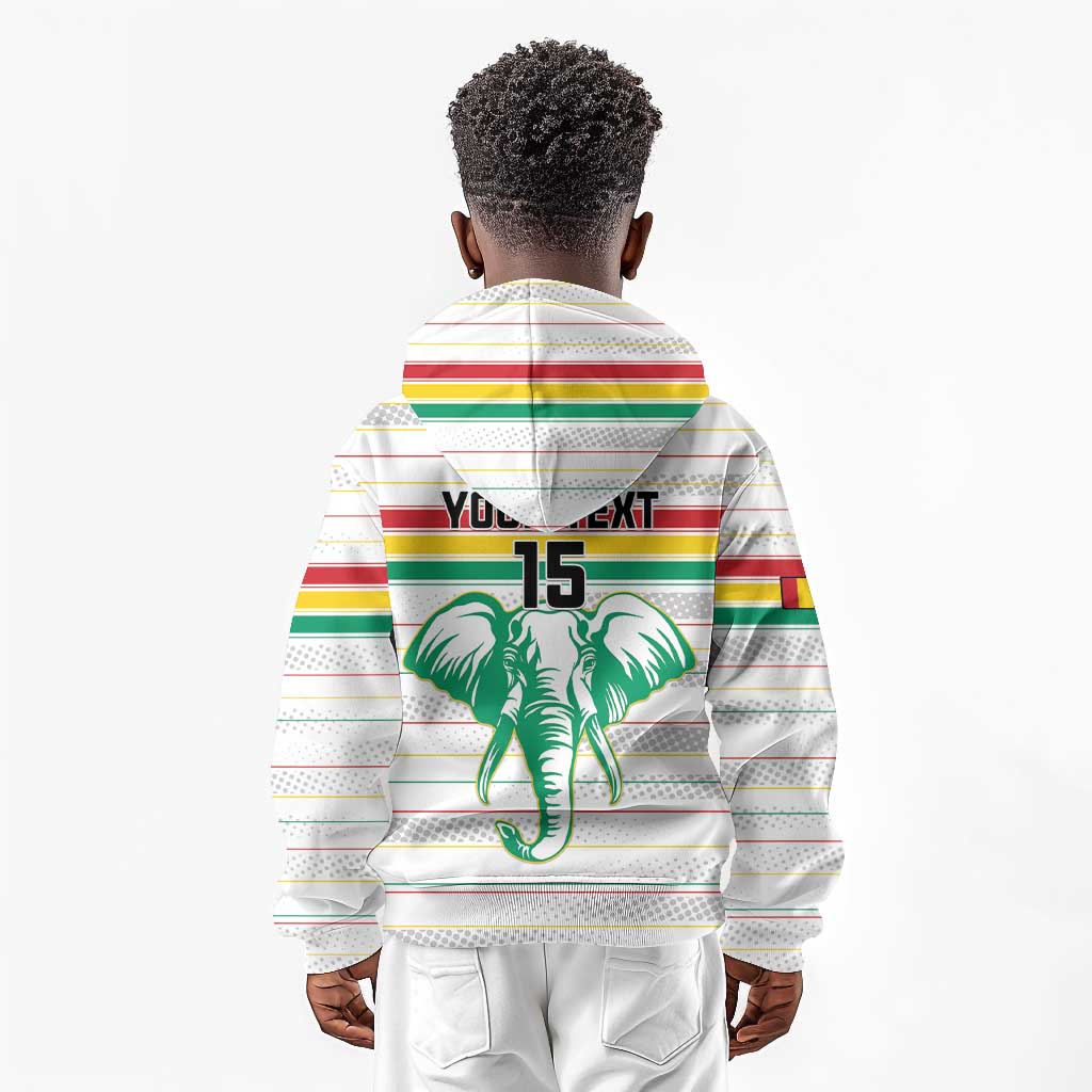 Custom Afro Guinee Football Kid Hoodie Go Syli National