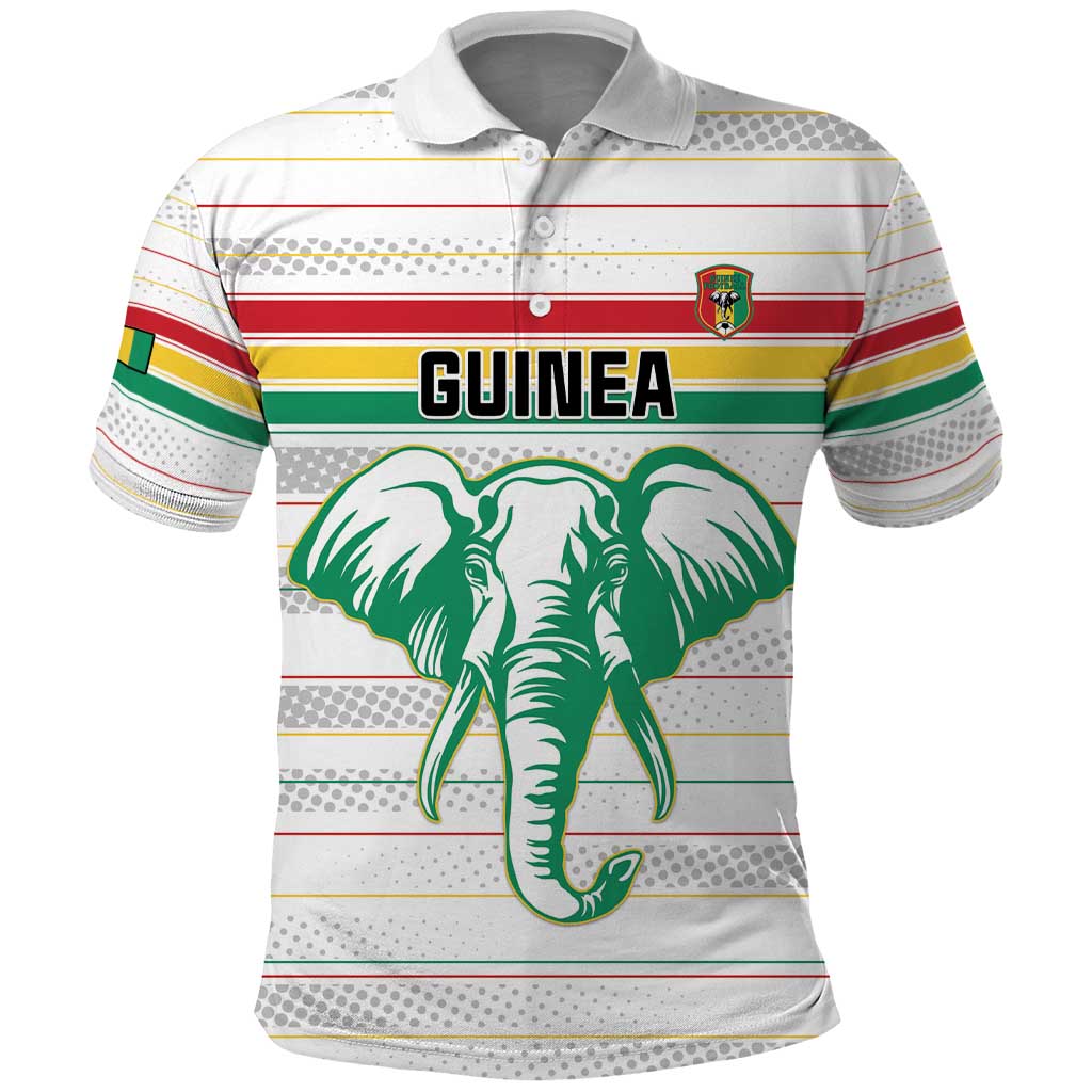 Custom Afro Guinee Football Polo Shirt Go Syli National