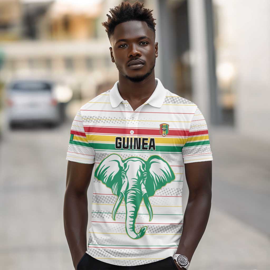 Custom Afro Guinee Football Polo Shirt Go Syli National