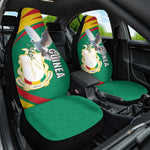 Guinea Car Seat Cover Coat Of Arms With Pigeon - Kente Pattern