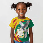 Guinea Kid T shirt Coat Of Arms With Pigeon - Kente Pattern