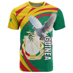 Guinea T shirt Coat Of Arms With Pigeon - Kente Pattern