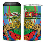 Happy Eritrea Independence Day 4 in 1 Can Cooler Tumbler 34th Anniversary