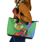 Happy Eritrea Independence Day Leather Tote Bag 34th Anniversary