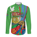 Happy Eritrea Independence Day Long Sleeve Button Shirt 34th Anniversary