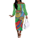Happy Eritrea Independence Day Off The Shoulder Long Sleeve Dress 34th Anniversary