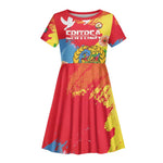 Personalised Eritrea Kid Short Sleeve Dress Happy Independence Day