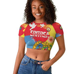 Personalised Eritrea Raglan Cropped T shirt Happy Independence Day