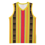 Eritrea Traditional Saho Mix Tilet Pattern Basketball Jersey - African Pride