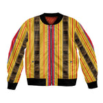 Eritrea Traditional Saho Mix Tilet Pattern Bomber Jacket