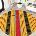 Eritrea Traditional Saho Mix Tilet Pattern Round Carpet