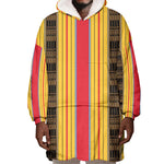 Eritrea Traditional Saho Mix Tilet Pattern Wearable Blanket Hoodie
