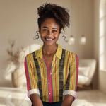 Eritrea Traditional Saho Mix Tilet Pattern Women Casual Shirt