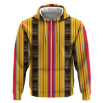 Eritrea Traditional Saho Mix Tilet Pattern Zip Hoodie