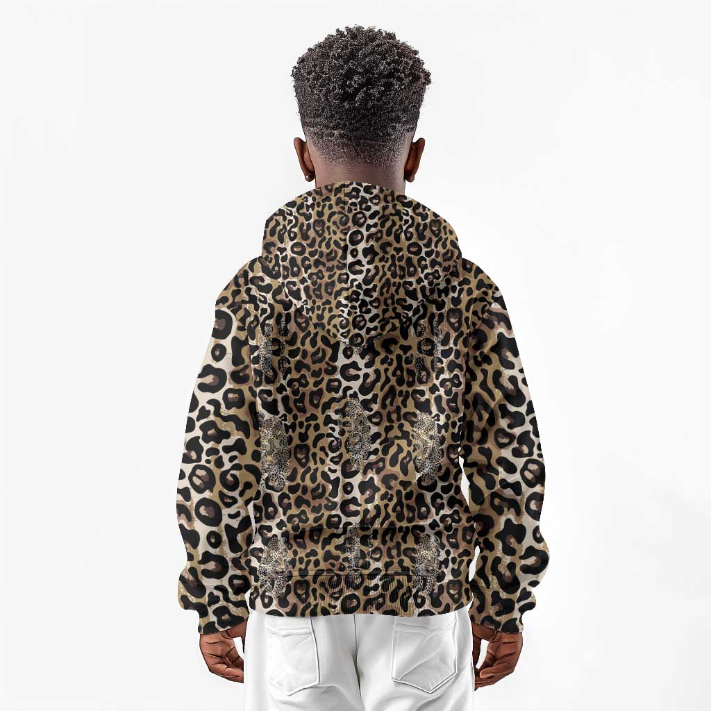 African Leopard Skin Pattern Kid Hoodie