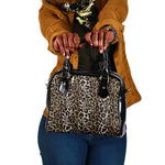 African Leopard Skin Pattern Shoulder Handbag