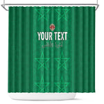 Custom Morocco Football Shower Curtain Dima Maghrib