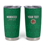 Custom Morocco Football Tumbler Cup Dima Maghrib