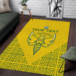 Custom Jamhuri ya Rwanda Football Area Rug Go Amavubi Go