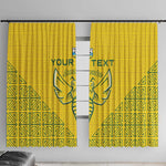 Custom Jamhuri ya Rwanda Football Window Curtain Go Amavubi Go