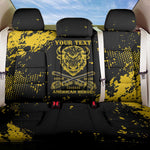 Personalized African-American Heroes Back Car Seat Cover Bison Buffalo Soldiers - Black Grunge Style - African Pride