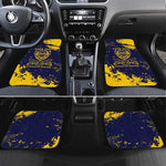 Personalized African-American Heroes Car Mats Bison Buffalo Soldiers - Blue Grunge Style - African Pride