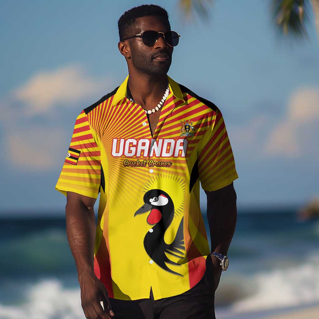Custom Uganda Cricket Hawaiian Shirt Go Champions - African Pride