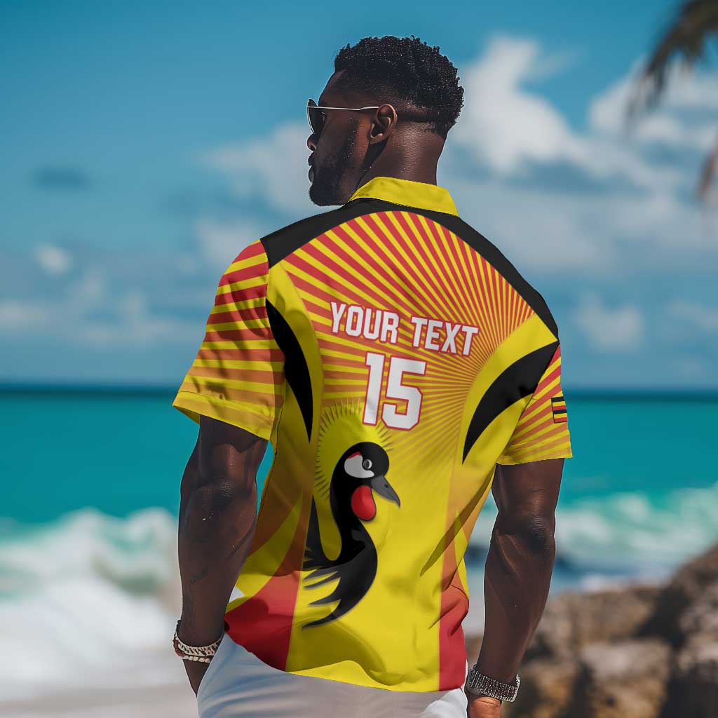 Custom Uganda Cricket Hawaiian Shirt Go Champions - African Pride