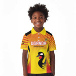 Custom Uganda Cricket Kid Polo Shirt Go Champions - African Pride