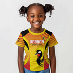 Custom Uganda Cricket Kid T shirt Go Champions - African Pride