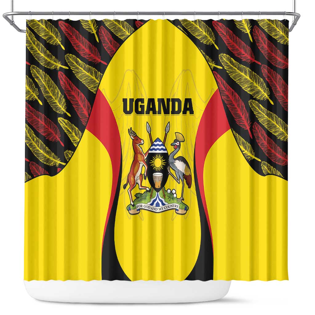 Uganda Cricket Shower Curtain Come On Cricket Cranes - African Pride