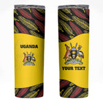Custom Uganda Cricket Skinny Tumbler Come On Cricket Cranes - African Pride