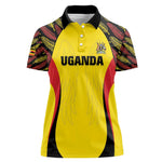 Custom Uganda Cricket Women Polo Shirt Come On Cricket Cranes - African Pride