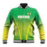 Custom Nigeria Cricket Baseball Jacket Go Yellow Greens - African Pride