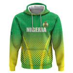 Custom Nigeria Cricket Hoodie Go Yellow Greens - African Pride