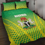 Nigeria Cricket Quilt Bed Set Go Yellow Greens - African Pride