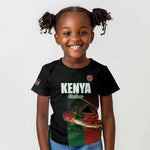 Custom Kenya Cricket Kid T shirt Come On Simbas - African Pride