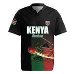 Custom Kenya Cricket Rugby Jersey Come On Simbas - African Pride