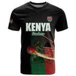 Custom Kenya Cricket T shirt Come On Simbas - African Pride