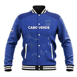 Custom Cabo Verde Football Baseball Jacket Go Tubaroes Azuis Go - Blue - African Pride