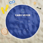 Cabo Verde Football Beach Blanket Go Tubaroes Azuis Go - Blue - African Pride